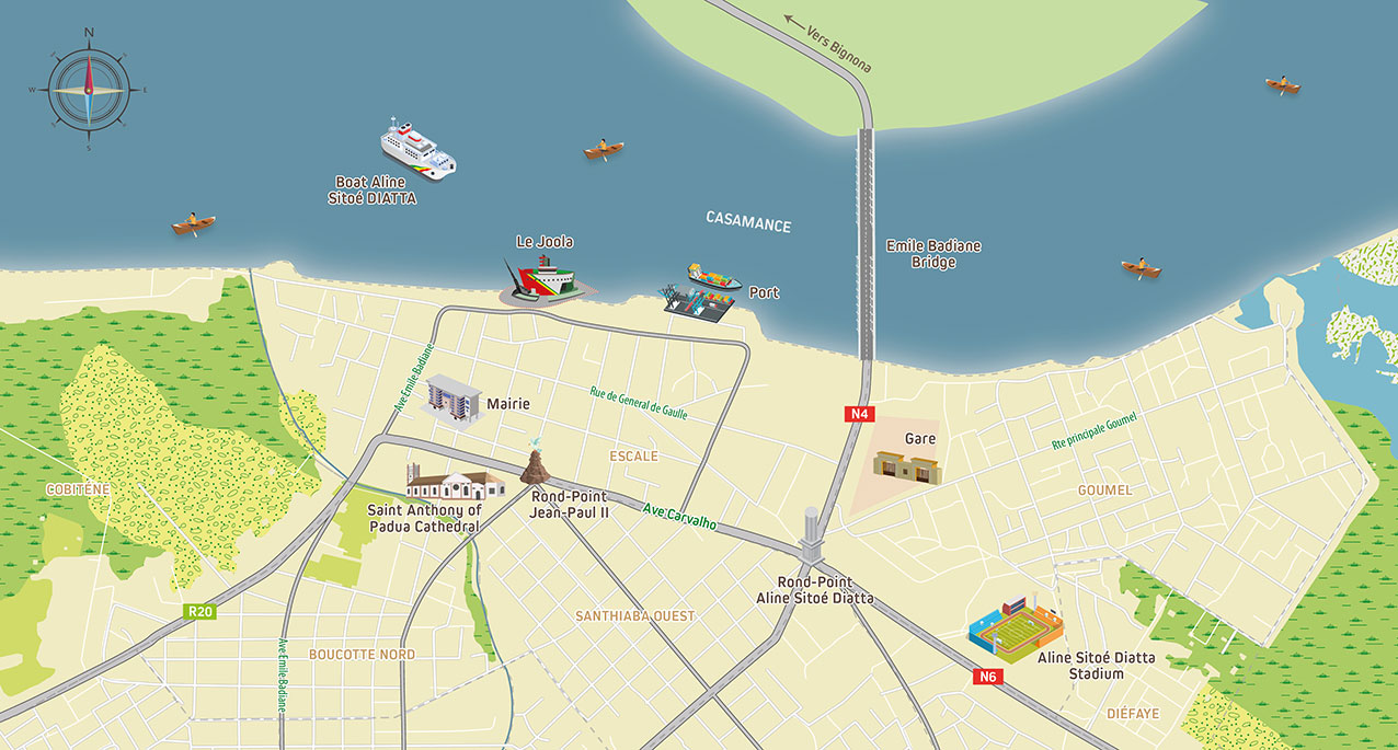 Vector Map Illustration